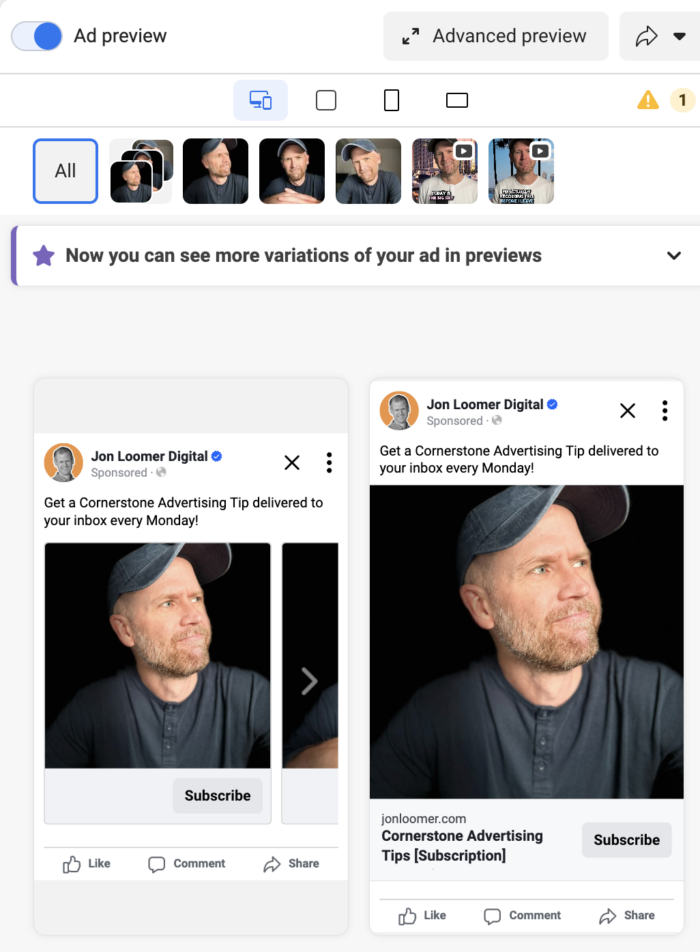 Flexible Ad Format